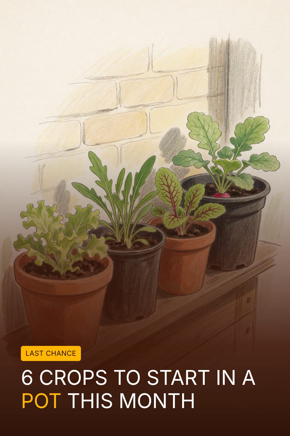 6 Crops to Start in a Pot This Month