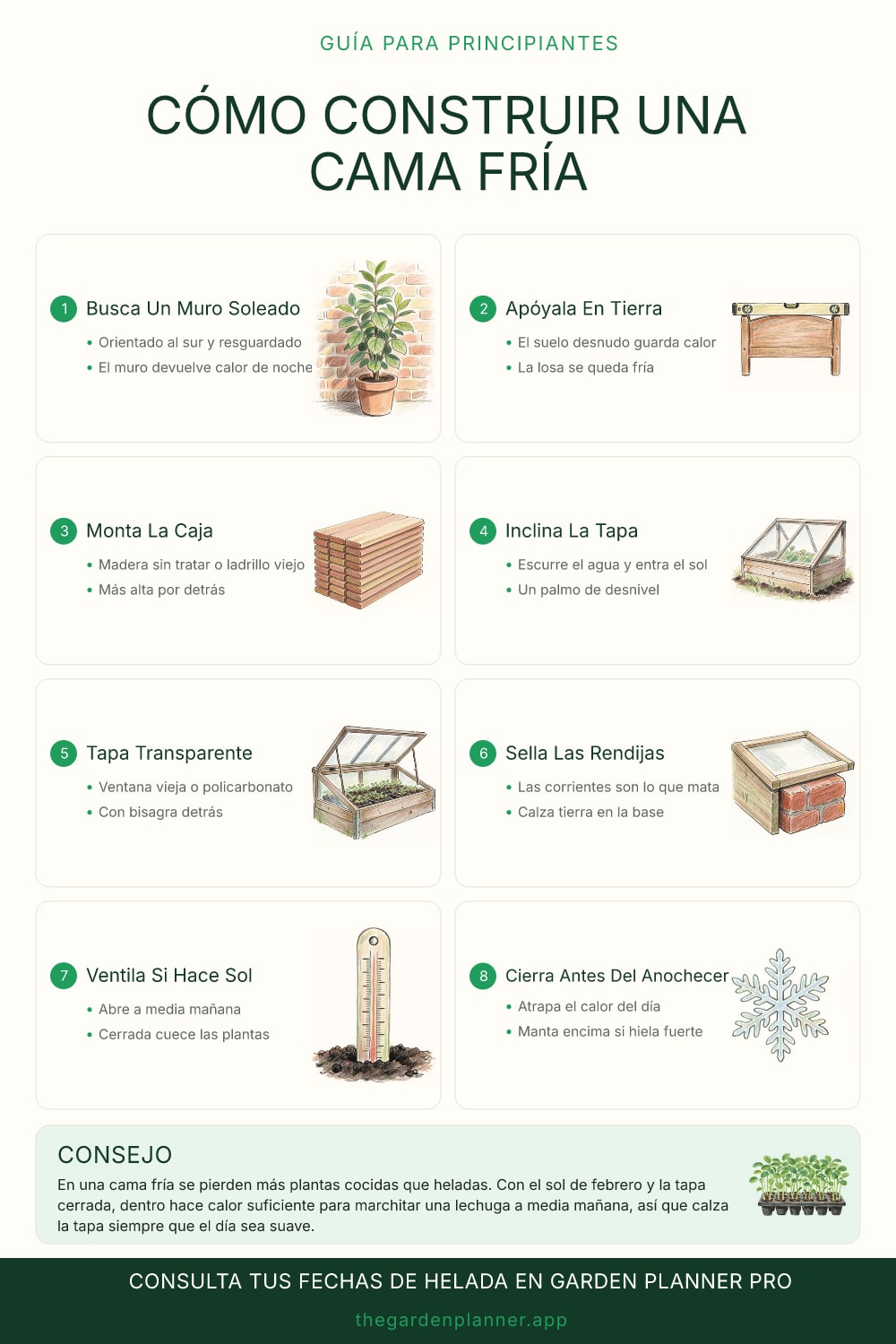 Cómo construir una cama fría