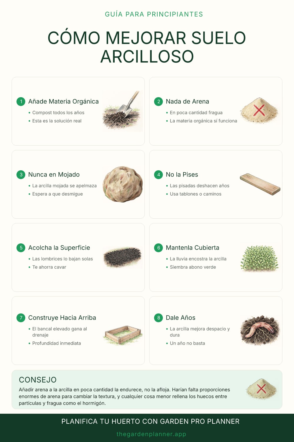 Cómo mejorar suelo arcilloso