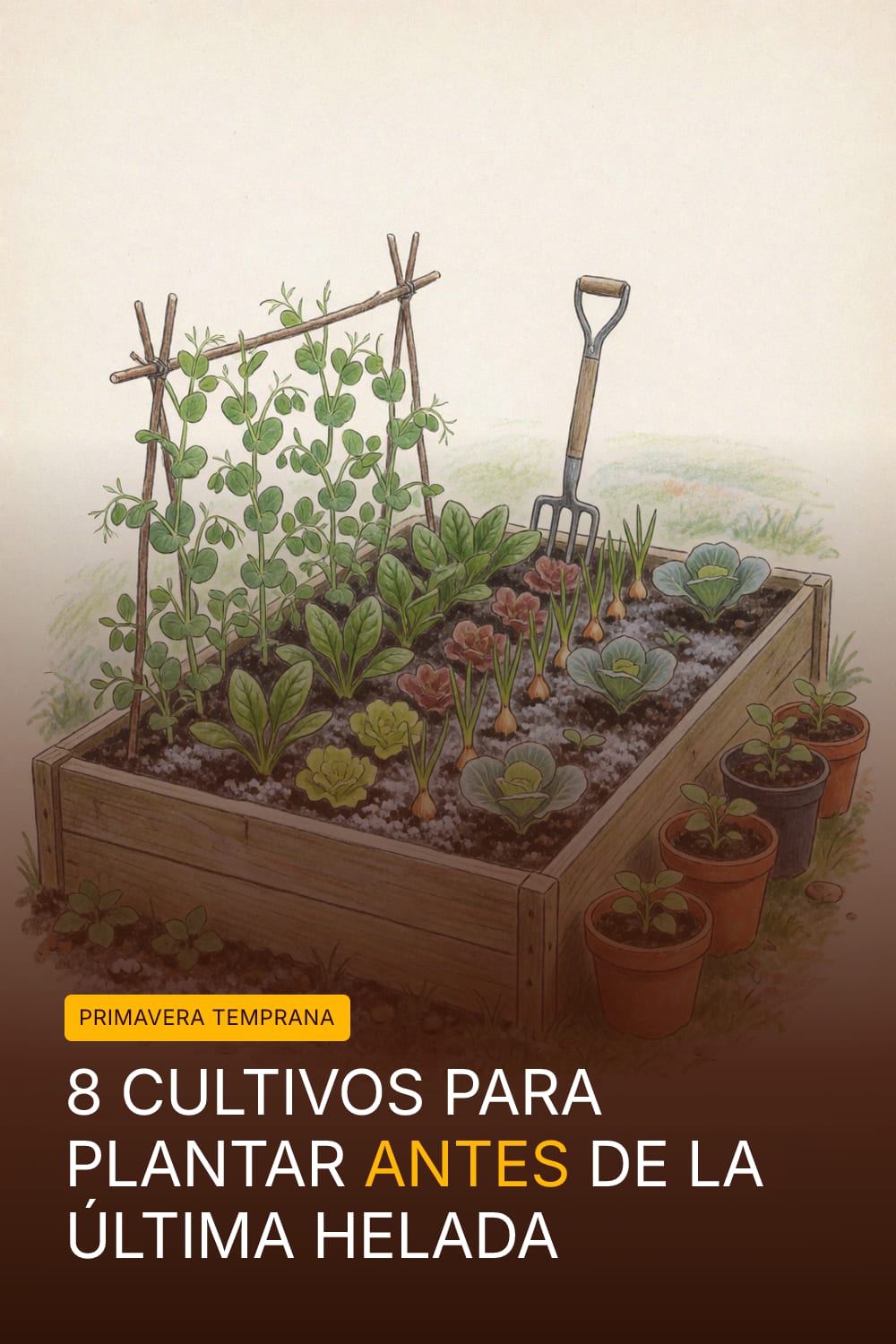 8 cultivos para plantar antes de la última helada
