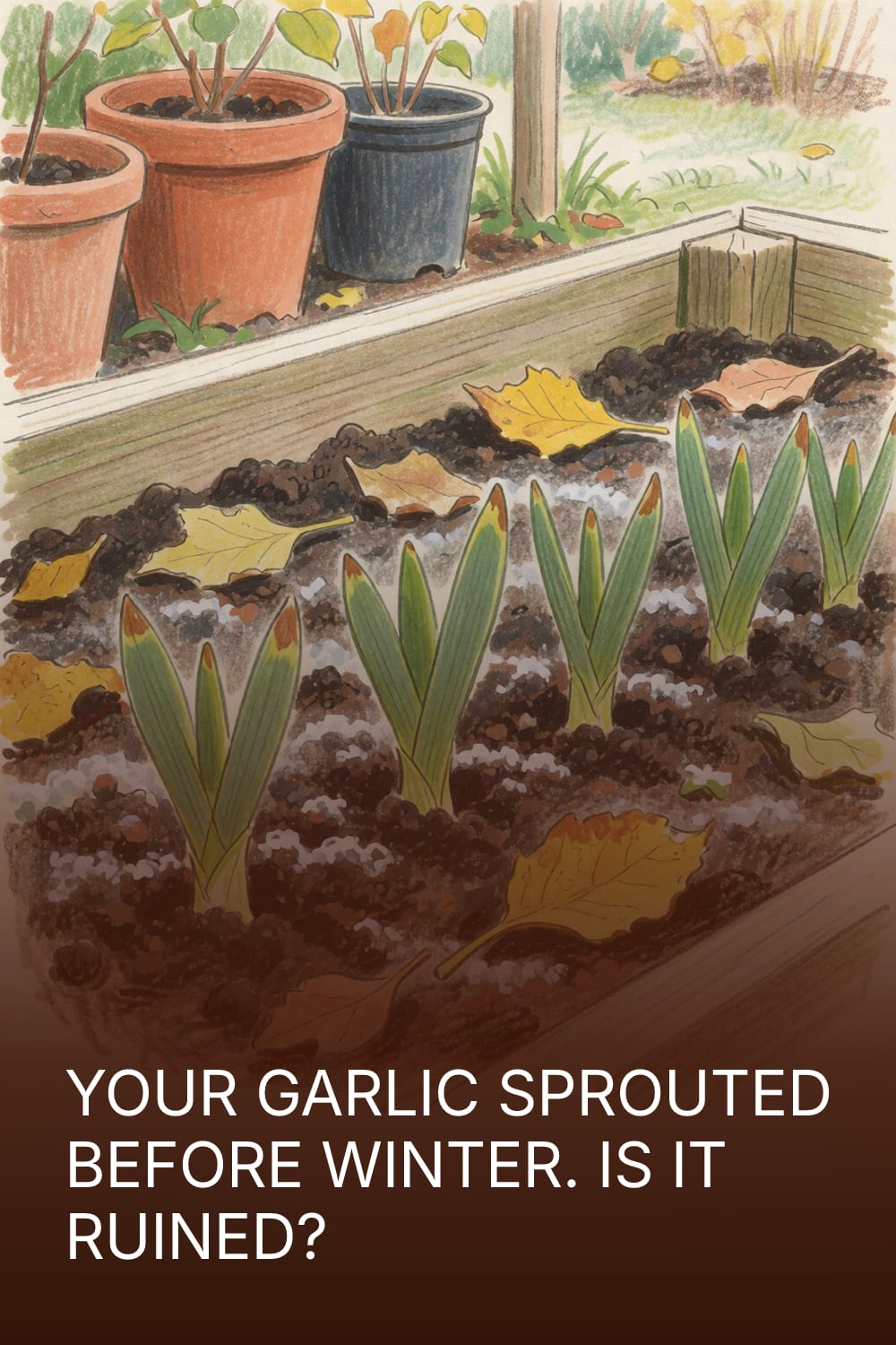 Your Garlic Sprouted Before Winter. Is It Ruined?