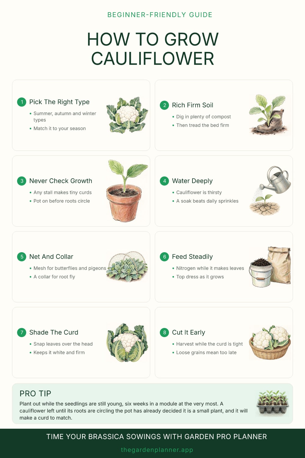 How to grow cauliflower