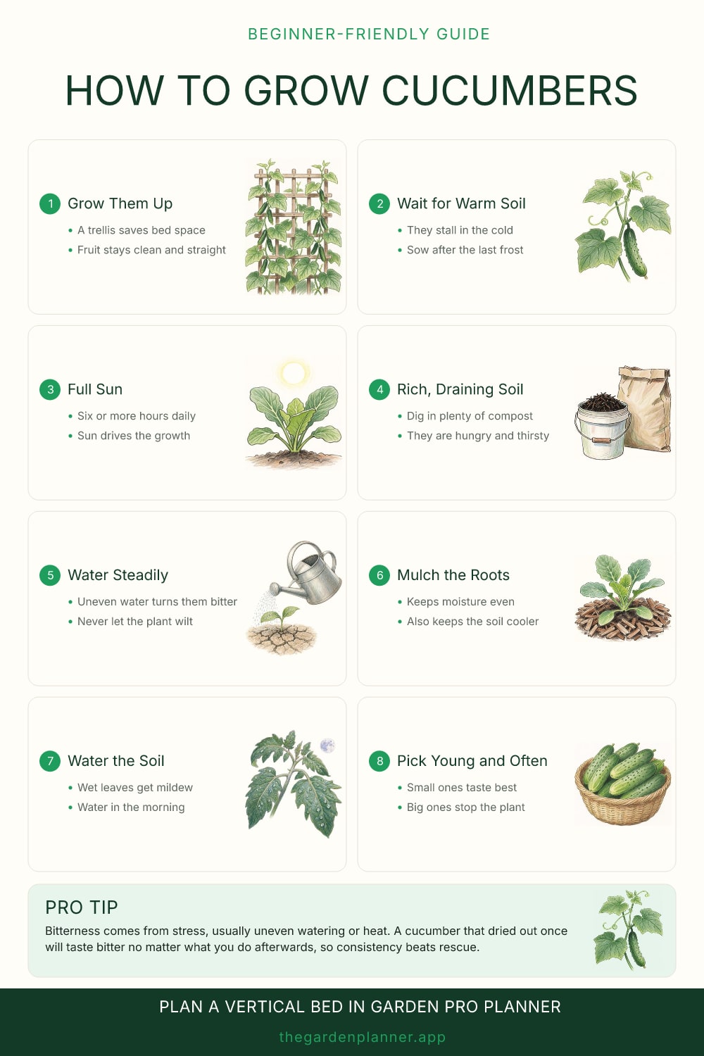 How to grow cucumbers