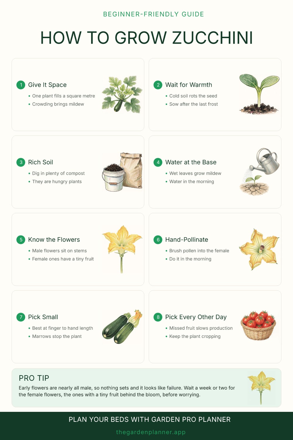 How to grow zucchini