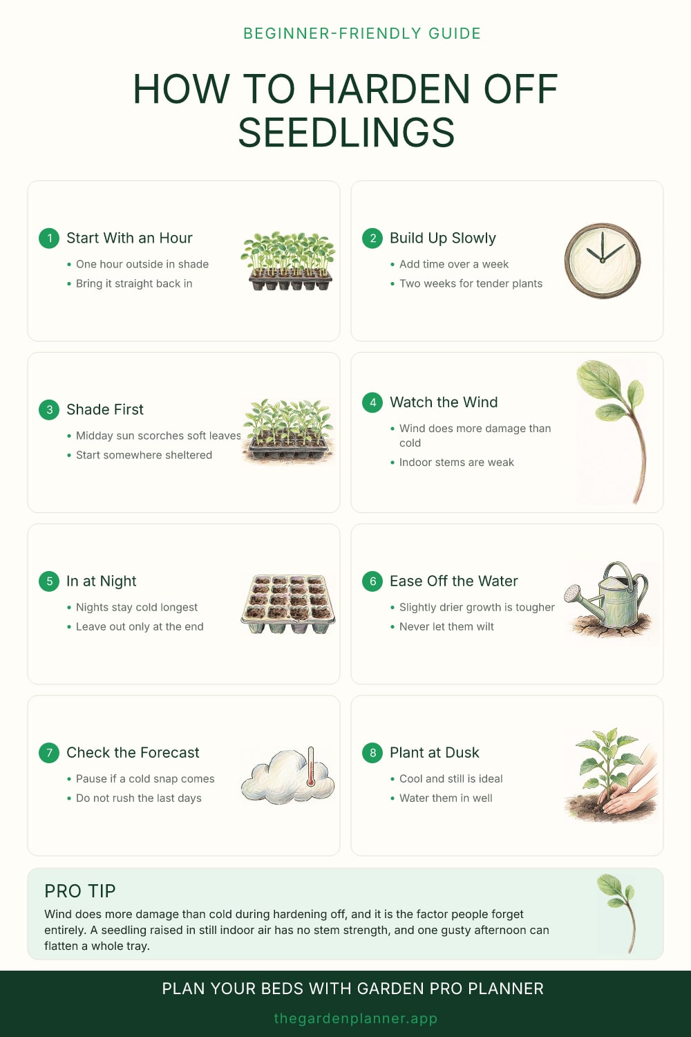 How to harden off seedlings