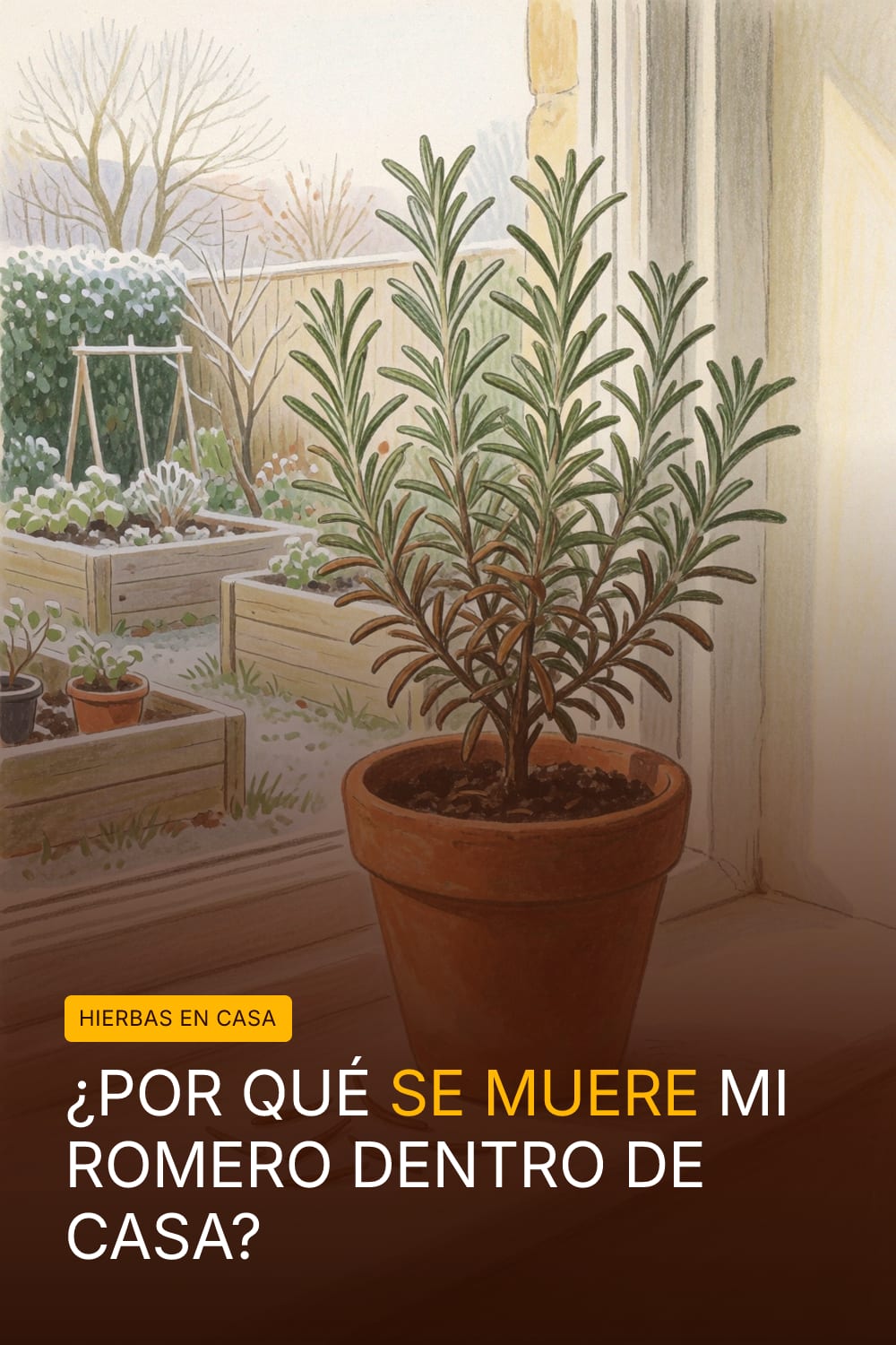 ¿Por qué se muere mi romero dentro de casa?