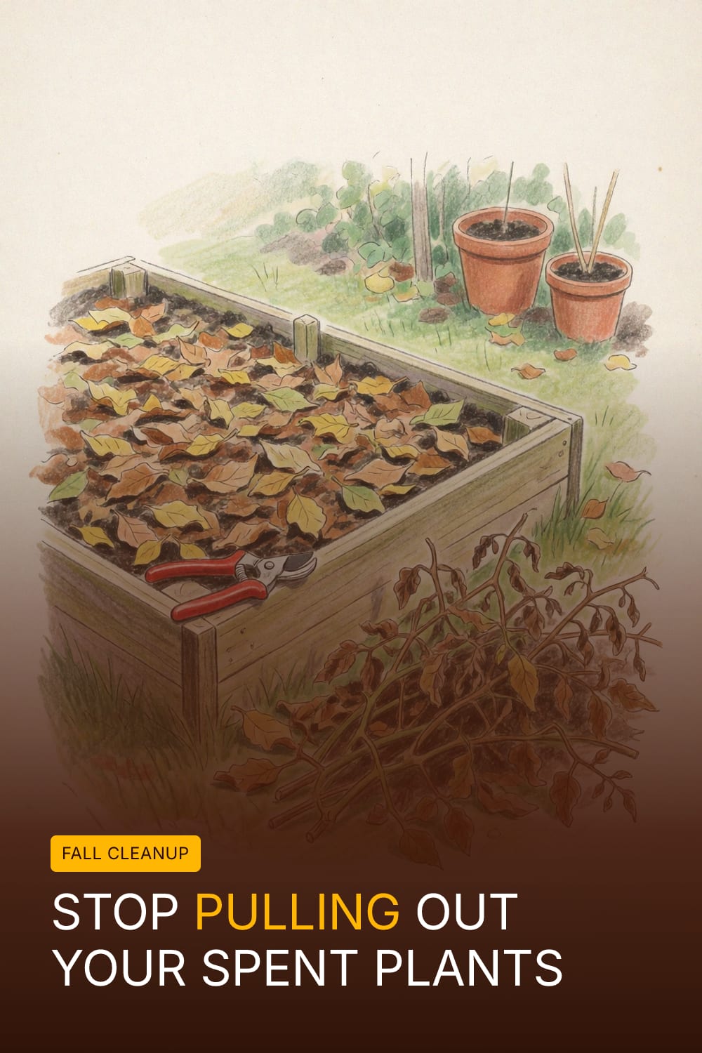 Stop Pulling Out Your Spent Plants