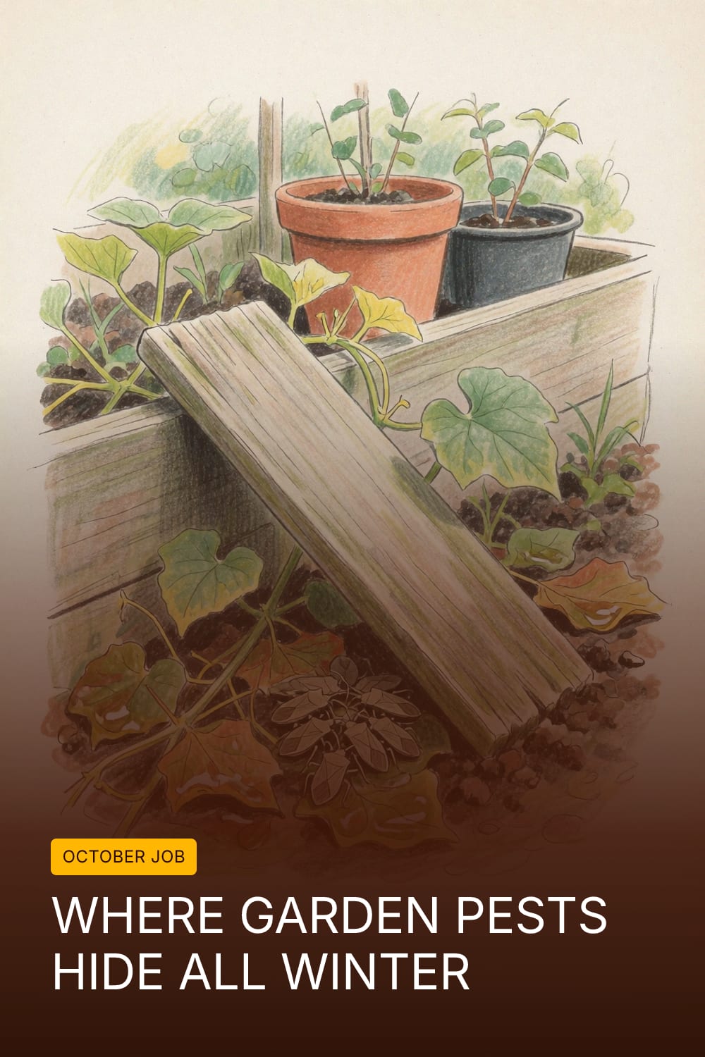 Where Garden Pests Hide All Winter