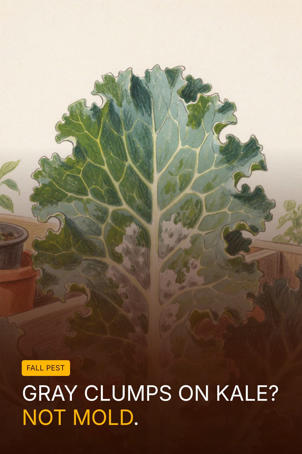 Gray Clumps on Kale? Not Mold.