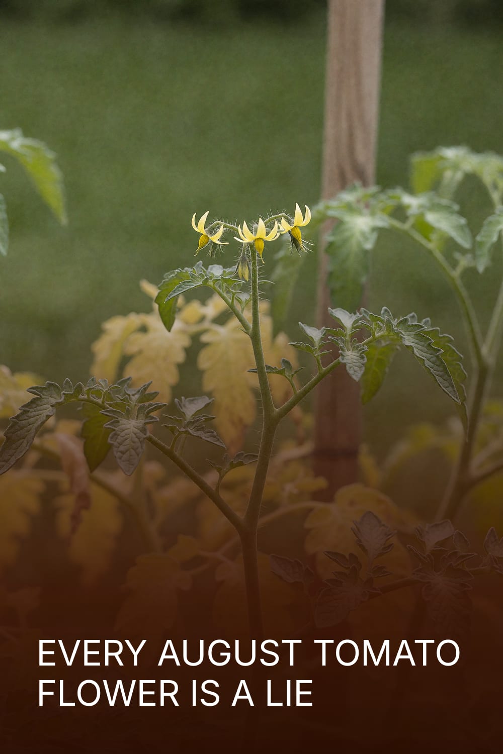 Every August Tomato Flower Is a Lie
